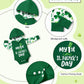 St Patricks Day Baby Boy Outfit 9-12 Months My First St Patricks Day Baby Boy Outfit Hoodie Four-Leaf Clover Sleeves Slacks 2-Pi
