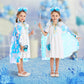 Limiroler Princess Dress Up Toys Princess Dress Up Clothes Rainbow Mermaid Cape Kit 9 Pcs Gift Set For Little Girls 3-8 Years Ol