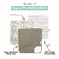 Copper Pearl Baby Burp Cloth Large 21''X10'' Size Premium Absorbent Triple Layer 3-Pack Gift Set Liberty