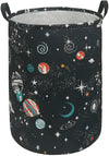 Duyiy Canvas Storage Basket Laundry Bin 19.7 Inch Laundry Hamper With Handles Organizer Bins For Toys Clothes Organization Gift