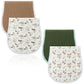 Hahafelt 4 Pcs Mallard Duck Baby Burp Cloths 100% Cotton Absorbent & Soft Burping Cloth Large 22   x 10  Newborn Towel 2-in-1 