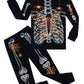 Family Feeling Baby Boys Pajamas Skeleton Halloween Glow In The Dark Long Sleeve Cotton Spider Black Jammies Toddler Kids Pjs Si