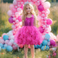 Suppromo Hot Pink Tutu Dress For Girls Princess Party Dress For Baby Girls Sparkly Tulle Sequin Fairy Dresses For Kids Girls Hal