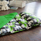Wildkin Kids Original Nap Mat - Cozy Kids Sleep Mat with Pillow, Ideal for School & Travel - Camo Green