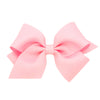 Wee Ones Baby Girls Small Classic Grosgrain Hair Bow On A Weestay Clip Wplain Wrap - Light Pink,One Size
