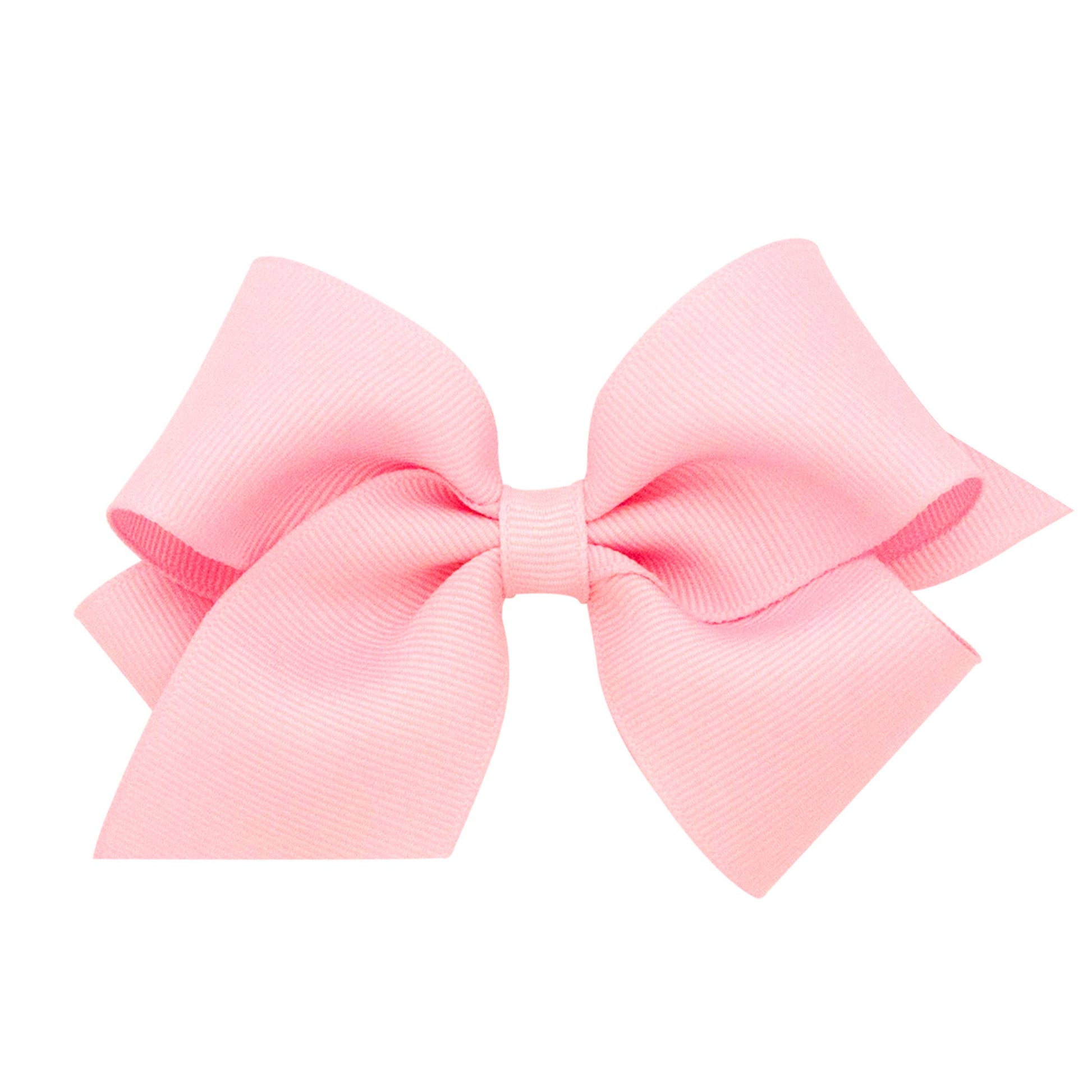 Wee Ones Baby Girls Small Classic Grosgrain Hair Bow On A Weestay Clip Wplain Wrap - Light Pink,One Size