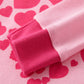 Baby Girls Heart Pajamas 100% Cotton Love Pjs 2 Piece Long Sleeve Sleepwears Toddler Clothes Valentines Day Kids Heart Shirt 3T/