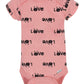 Onesies Brand Baby Girls' 8-Pack Short Sleeve Mix & Match Bodysuits, Cuddles & Love Bunny, 0-3 Months