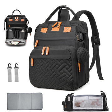 CESAILT Diaper Bag with Changing Station, Multifunction Travel Baby Bag, Waterproof Baby Tote, Large Capacity Mommy Bag, Newborn