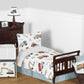 Sweet Jojo Designs Construction Truck Boy Baby Playmat Tummy Time Infant Play Mat - Grey Yellow Orange Red And Blue Transportati
