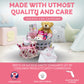 Joyful Arrival Deluxe Baby Girl Gift Basket, Baby Layette Set With 20-Piece Premium New Baby Essentials & Canvas Diaper Tote, Ba