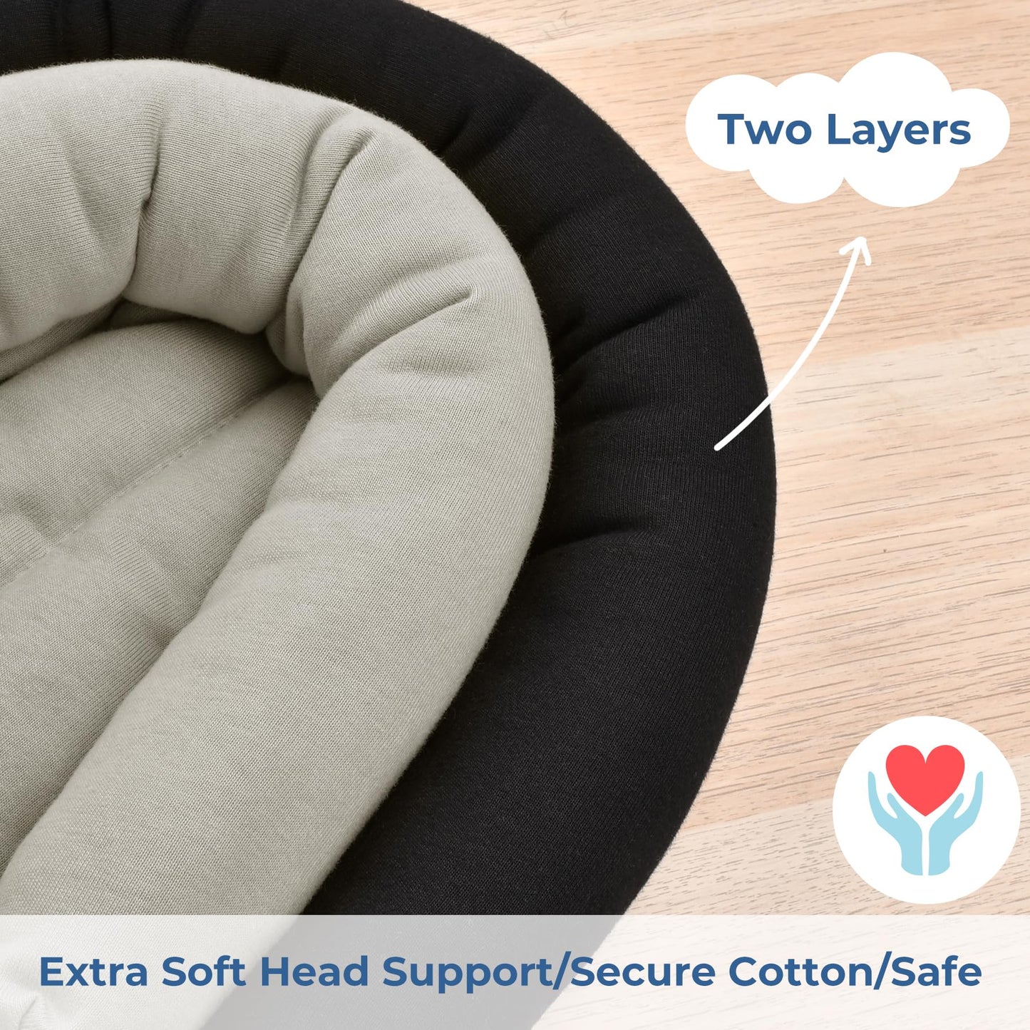 Coolbebe Upgraded 2-In-1 Babybody Supports For Newborn Infant - Extra Soft Breathable Car Seat Insert Cushion Pad, Perfect For C
