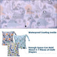 eaxin 3pcs Cloth Diaper Wet Dry Bags Waterproof Reusable with Two Zippered Pockets Travel Beach Pool Daycare Soiled Baby Items Y