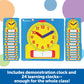 Learning Resources Write & Wipe Clocks Classroom Set - 25 Pieces, Ages 6+ Laminated Dry-Erase, Teaching Aids, Teacher Supplies,