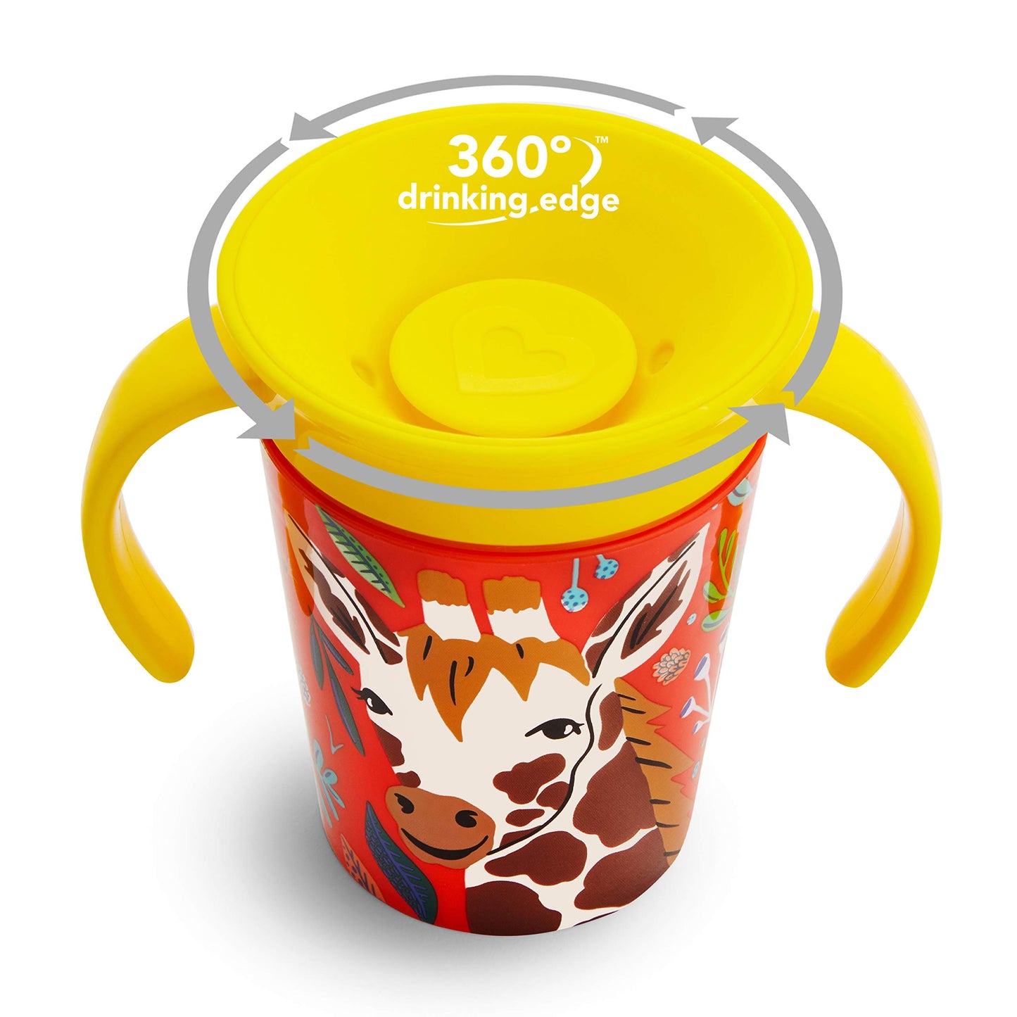 Munchkin Miracle 360 Wildlove Trainer Cup, 6 Oz, Giraffe