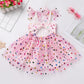 Idopip Baby Girls Sequin Heart Tutu Dress Summer Sleeveless Backless Princess Birthday Party Dresses Toddler Little Girl First C