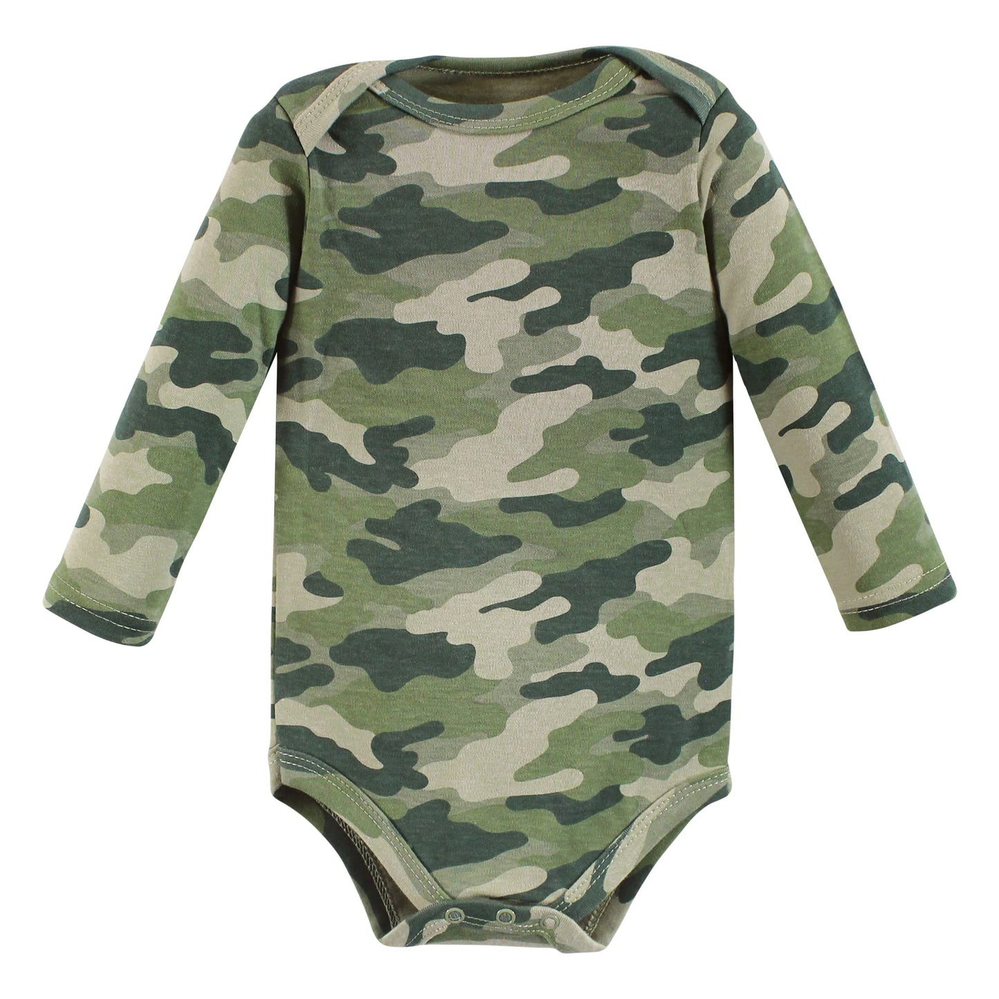 Hudson Baby Unisex Baby Cotton Long-Sleeve Bodysuits, Animal Adventure 3-Pack, 6-9 Months