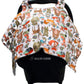 Dear Baby Gear Deluxe Baby Car Seat Canopy Cover, Tribal Woodland Forest Animals, Dot, White