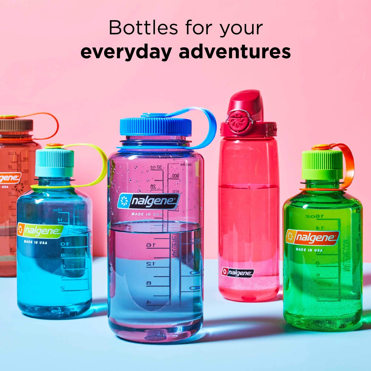 Nalgene Grip-N-Gulp Bottle With Cover, Pink Mermaid, 12 Oz, One Size (341926)