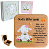 Oraaham Rosary Keepsake Jewelry Box for Girls - Baby Baptism, First Communion Gift - Wooden Prayer Memory Box for Children