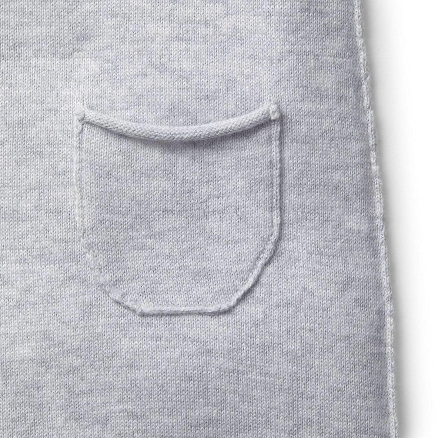 Hope & Henry Baby Raglan Sweater Romper Light Heather Grey