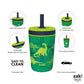 Zak Designs Kelso 15 Oz Tumbler Set, (Dino Camo) Non-Bpa Leak-Proof Screw-On Lid With Straw Made Of Durable Plastic And Silicone