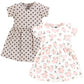 Hudson Baby Baby Girls Cotton Dresses, Neutral Pink Floral, 18-24 Months