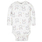 Gerber Baby Girls' 6-Pack Long-Sleeve Onesies Bodysuits, Princess Pink, 3-6 Months