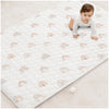 Comfy Cubs Rectangle Kids Play Mat - Medium 48 x 72 inches Soft Quilted Baby Floor Mat with Non-Slip Bottom - Plush Design for T