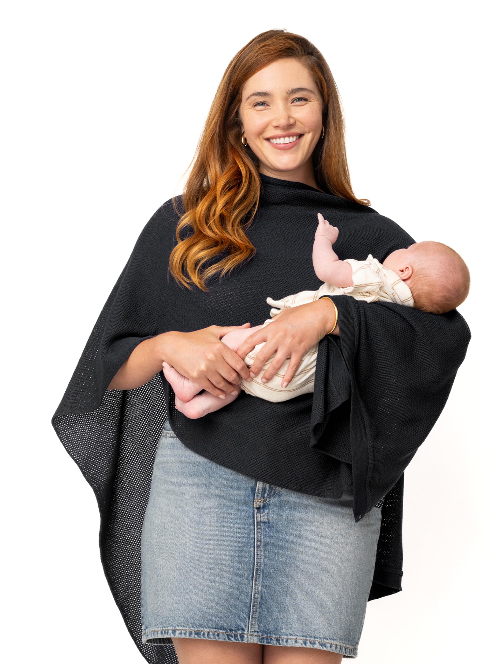 We Are Amma | The Cocoon - Newborn Essentials Must Haves: Nursing Cover For Breast Feeding Essentials | Nursing Sweater Used As