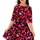 Girls Valentine'S Heart Outfit Red Pink Love Print Dress Crewneck Fashion Gift Skater Dresses 5-6 Years