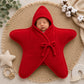 NOTWILD Baby Starfish Winter Wrap for Newborn to 12 Months | Cozy Star Shaped Hooded Swaddle, Warm Bunting Sleep Sack & Blanket 