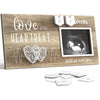 Baby Sonogram Picture Frame With Countdown Weeks - Standard 4'X3' Ultrasound Photo - Pregnancy Announcements Ideas - Gender Re