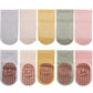Exegawe Baby Mesh Socks With Non Slip Thin Toddler Anti Skid Crew Socks For Girls 5 Pairs(Pink Multi, S/6-12M)