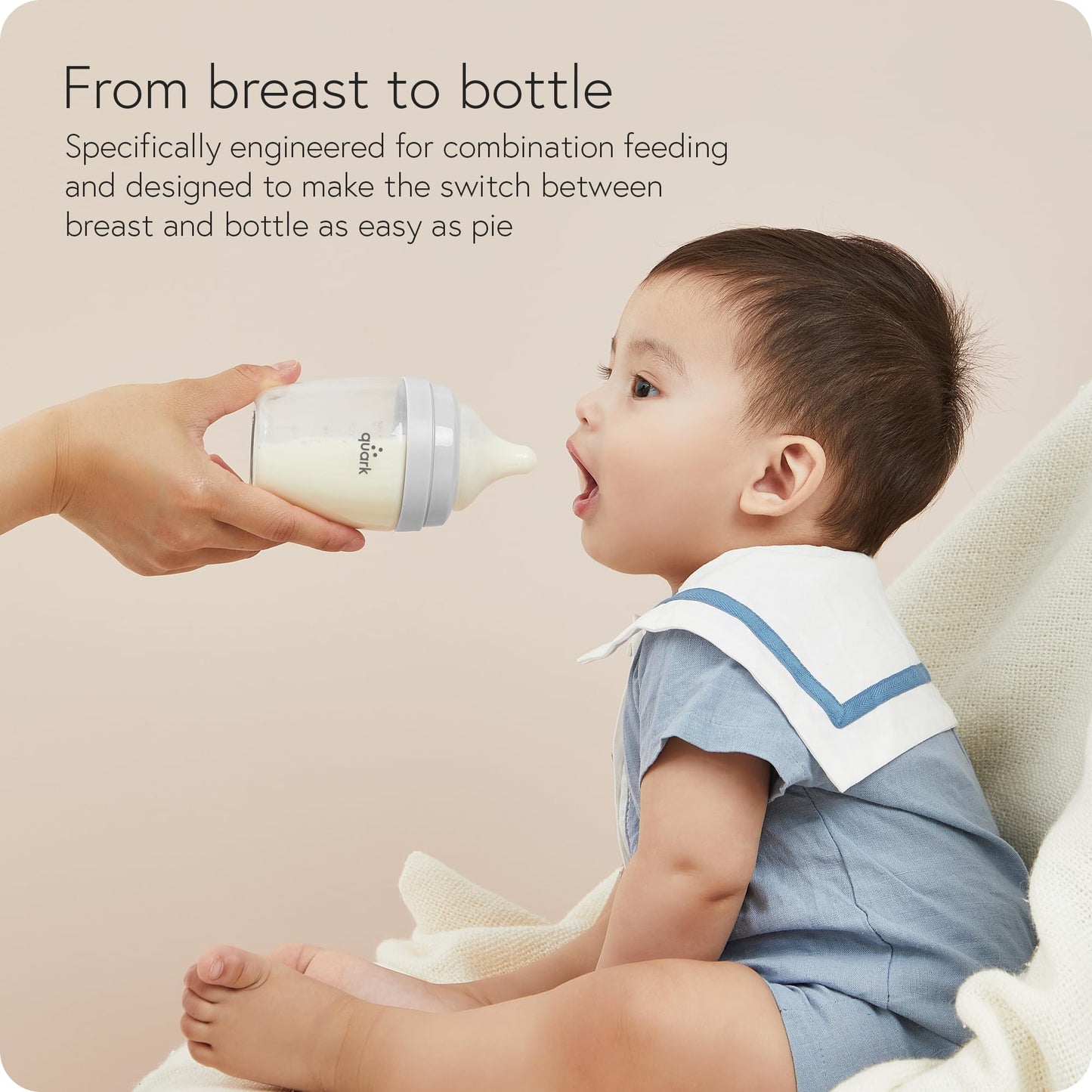 Buubibottle Hybrid Bottle Feeding Bundle By Quark - Baby Bottle Set With Baby Bottles For Breastfed Babies From Newborn To Toddl