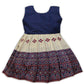Pw Platypus World South Indian Traditional Pattu Pavadai Jacquard Silk Frock Dress For Baby Girls (12 Years, Blue & White)