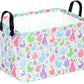 Easter Storage Basket Eggs Bunny Flower Cube Kids Waterproof Storage Bins Organizer,Foldable Closet Shelf Baskets with handles f