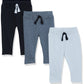 Hudson Baby Unisex Baby Cotton Pants And Leggings Black Gray, 0-3 Months