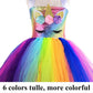 Light Up Unicorn Birthday Decorations For Girls Halloween Christmas Party Outfits Led Kids Princess Flower Tutu Sequin Dress 5 6