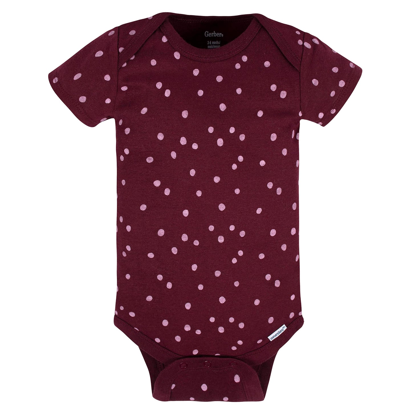 Gerber Baby Girls 5-Pack Short Sleeve Variety Onesies Bodysuits Lavender Garden 6-9 Months