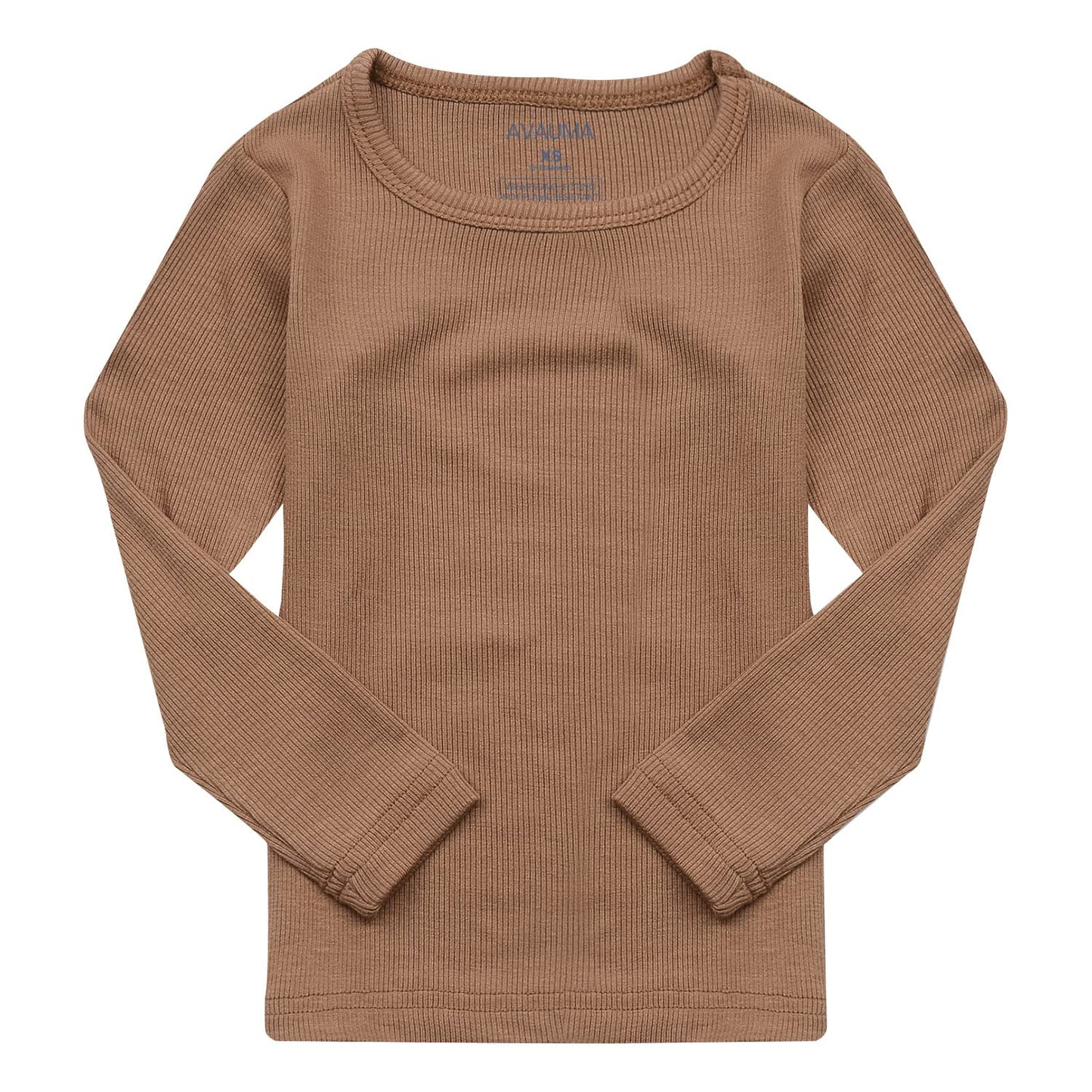 Avauma Baby Boys Girls Pajama Set Kids Toddler Snug Fit Ribbed Sleepwear Pjs For Daily Life Style (Jl/Camel(L))