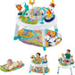 Fisher-Price Baby to Toddler 3-in-1 Sit-to-Stand Activity Center with Playmat, Music Lights & Spiral Ramp