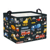 Clastyle City Car Baby Laundry Hamper Kid Storage Basket Boy Gift Toy Box Collapsible Clothes Organizer Nursery Bin for Bedroom,