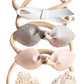 California Tot Super Soft & Stretchy Nylon Headband Set For Girls (Golden Neutral Set Of 4)