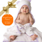 Channing & Yates Premium Boutique Baby Towels For Girls - Hooded Girl Towel & Washcloth Set - Organic Viscose Made From Bamboo B