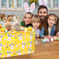Boohit Large Easter Baskets For Kids Personalized Baby Girl Easter Basket Cute Teen Boy Spring Decor (Golden Bunny Egg)