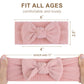 Oneninedream 3Pcs Baby Girls 4 ' Hairband With Bows, Soft Headwraps Hair Accessories For Infant Toddler, 1 Count (Pack Of 3), B