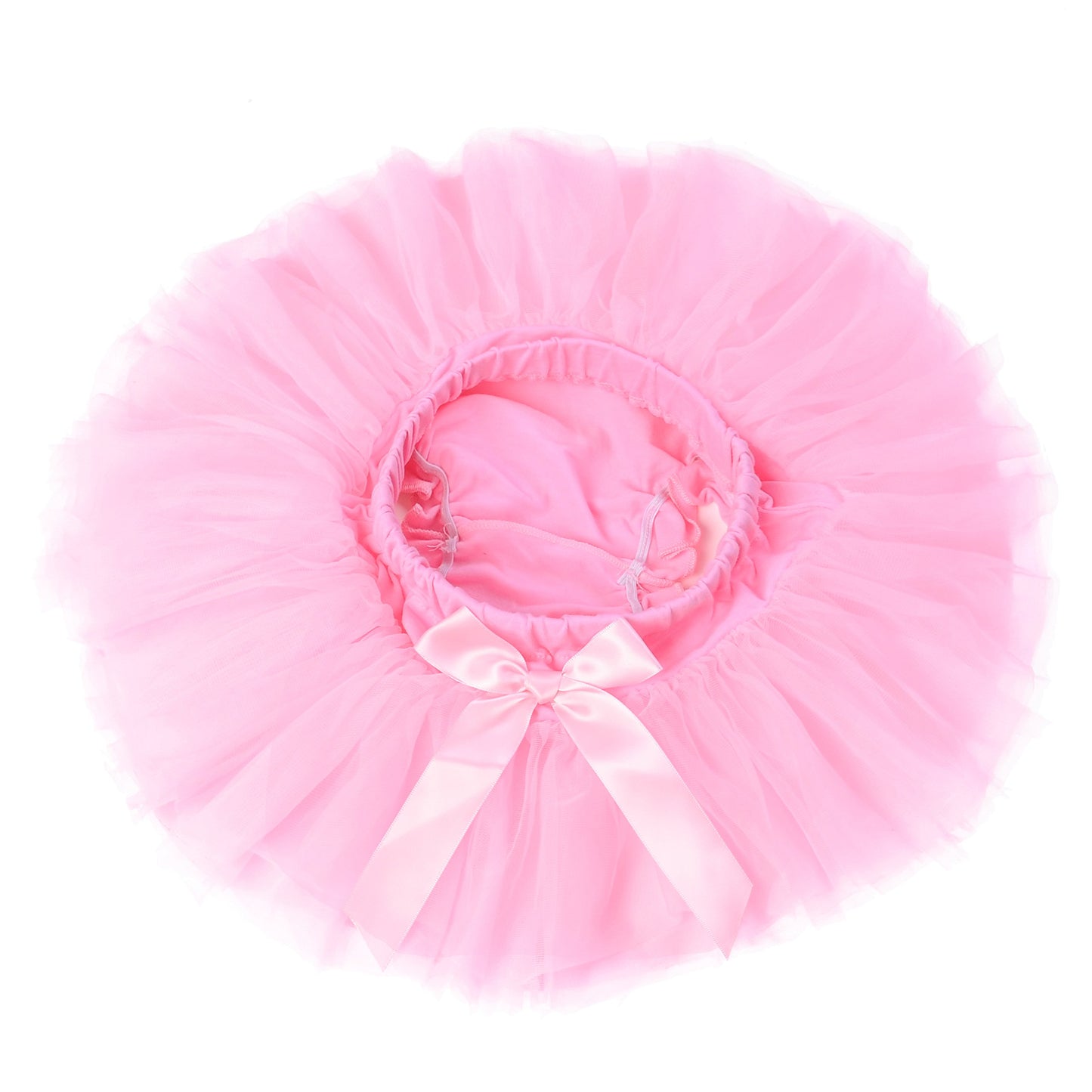 Baby Girls'Tutu Skirt With Shorts Newborn Toddler Tulle Skorts 0-24 Months Pink