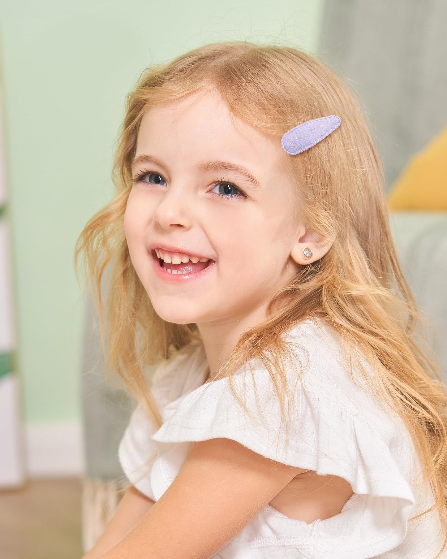 Doboi 40Pcs Toddler Hair Clips Hair Barrettes Baby Girl Hair Bows Clips Floral Print Non Slip Snap Hairpins Flower Clips For Hai