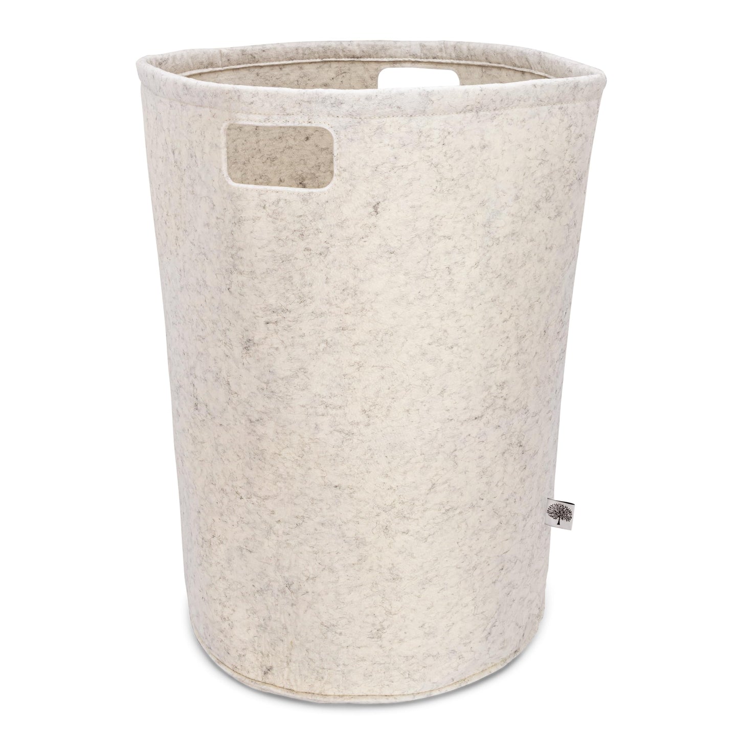 Parker Baby Co. Nursery Laundry Hamper - Large Felt Storage Basket And Baby Hamper For Nursery (White)